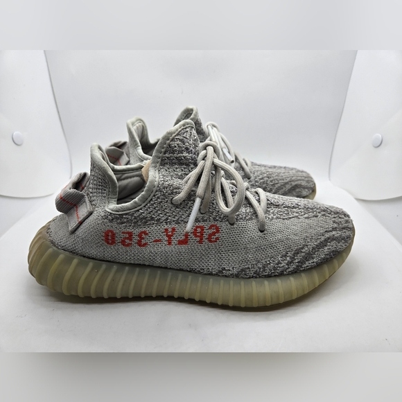 Adidas Yeezy Boost 350 v2 Shoes Mens Blue Tint Grey Athletic
